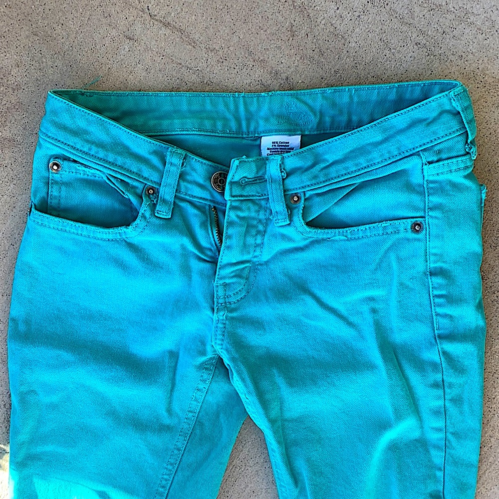 Urban Outfitters Teal Aqua Skinny Jeans 💚